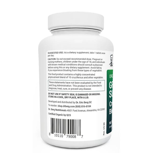 Dr. Berg Green superfood instruction